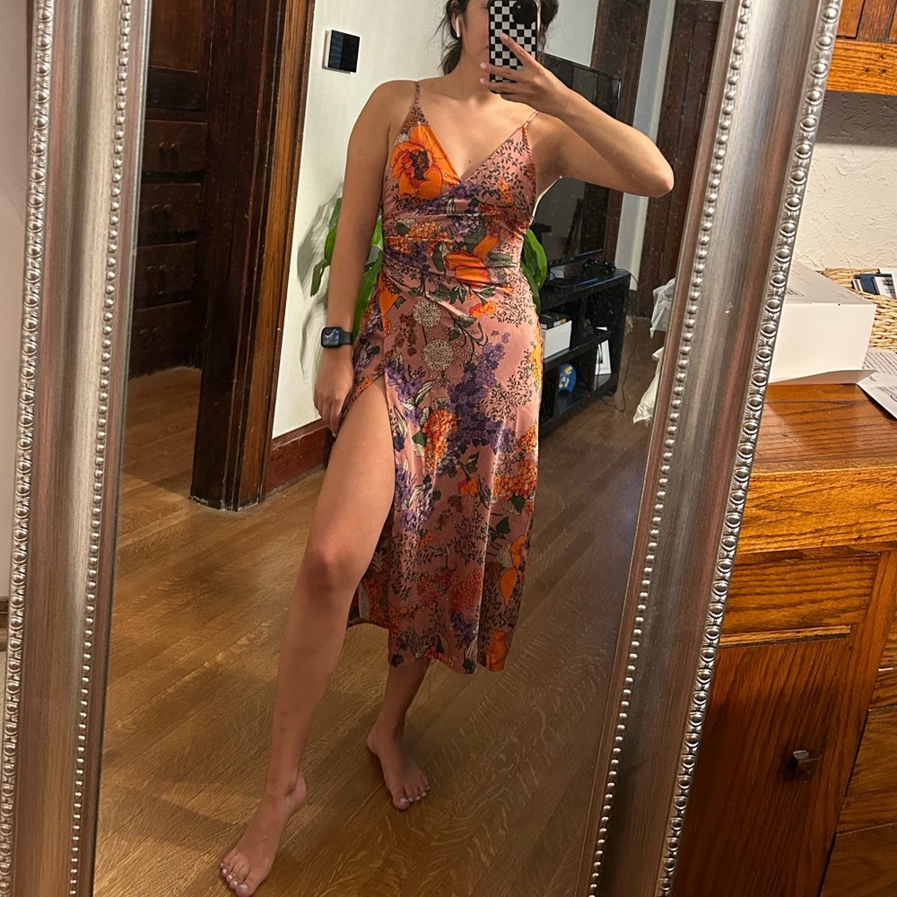 Floral midi dress